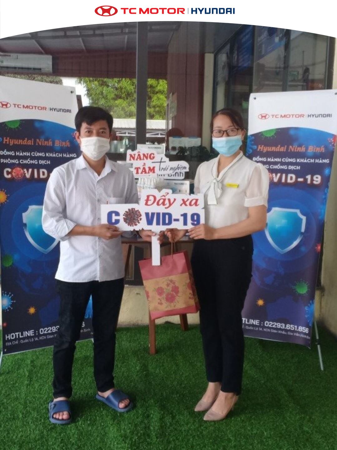 Hyundai Ninh Binh đồng hành cùng khách hàng phòng chống dịch